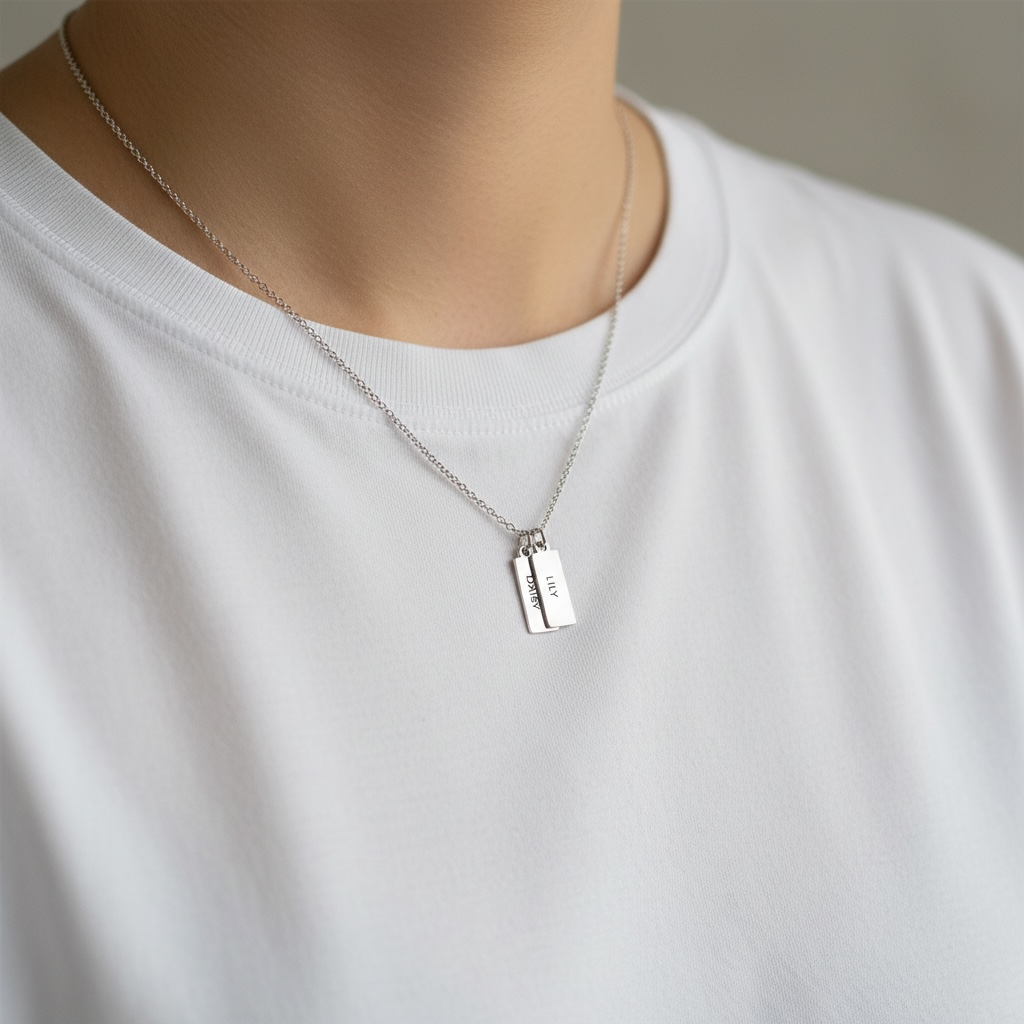 Double Tag Necklace