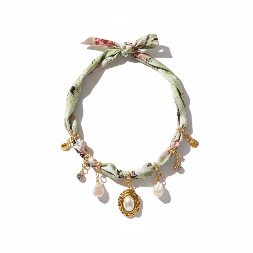 Heirloom Pearl Silk Necklace