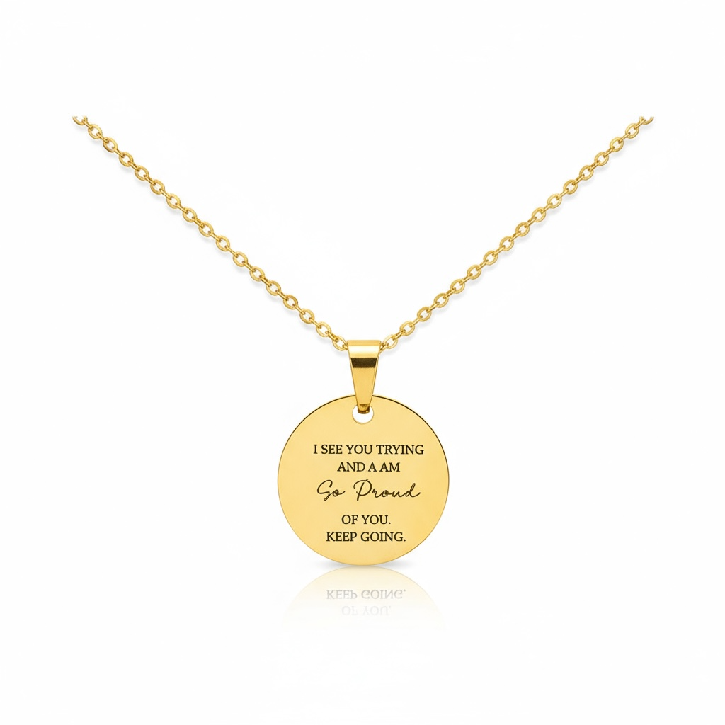 I See You Trying & I Am Proud Of You Necklace