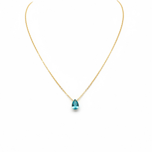 Fluorite Drop Pendant Necklace