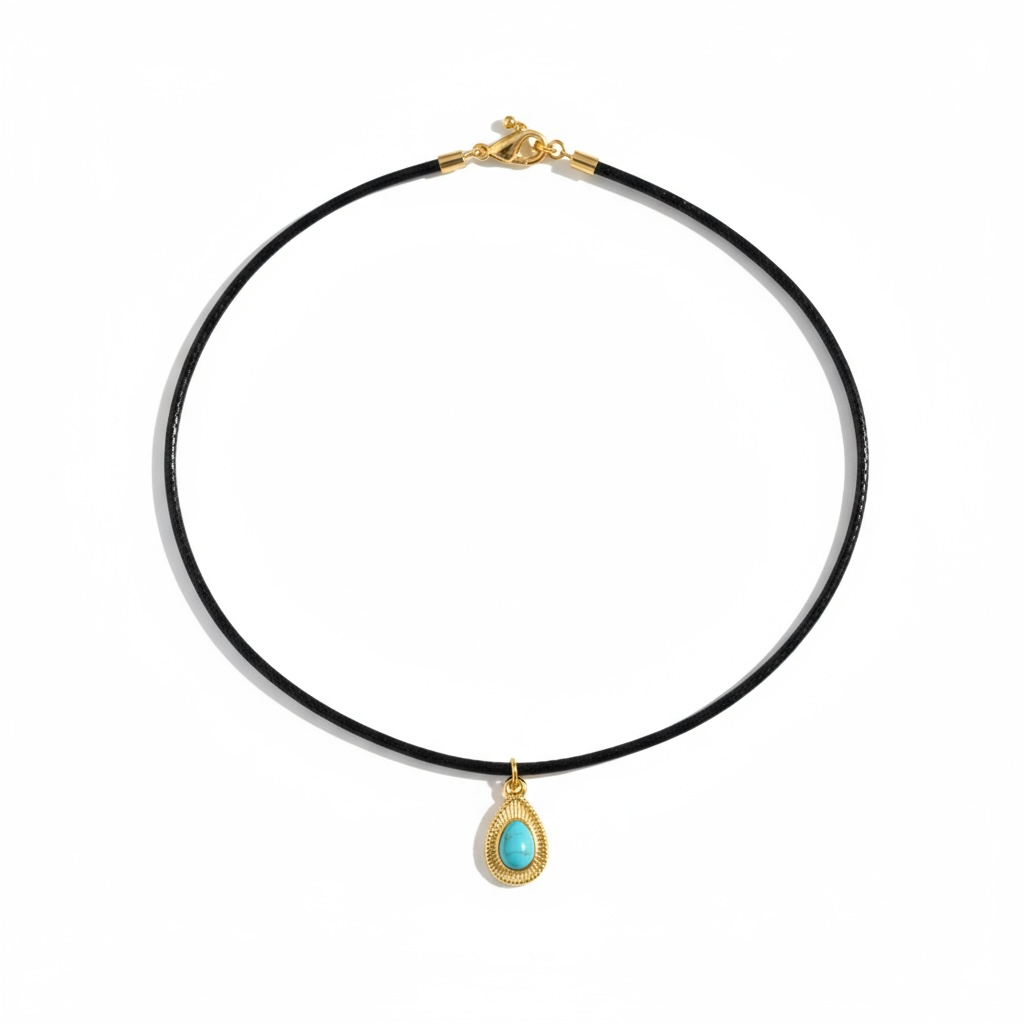 Celestial Dreams Black Cord Necklace