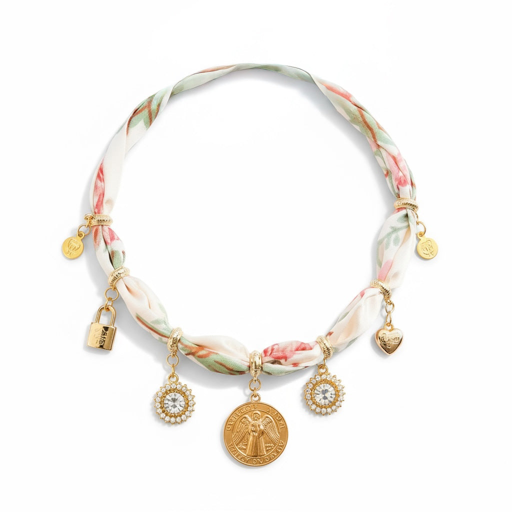 Guardian Angel Blush Neck Wrap Necklace