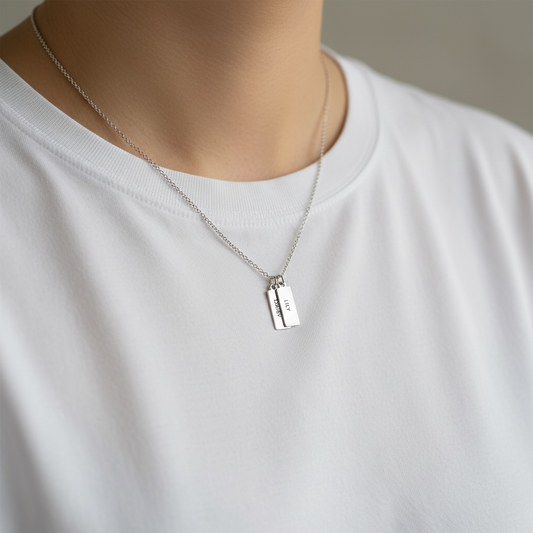 Double Tag Necklace