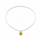 Luminous Aura White Cord Necklace
