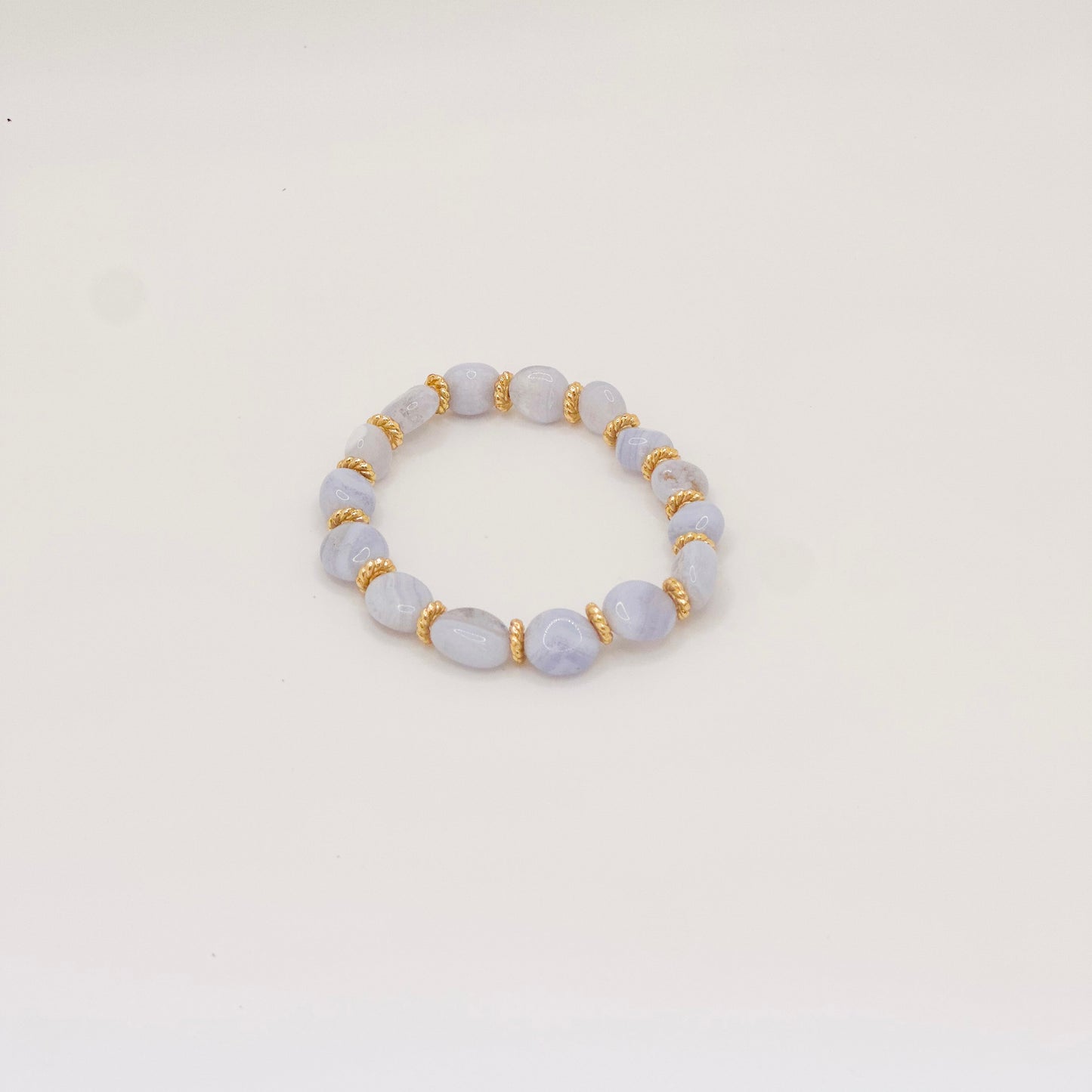 Blue Chalcedony Stretch Bracelet