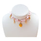 I Am Powerfull Pink Silk Necklace