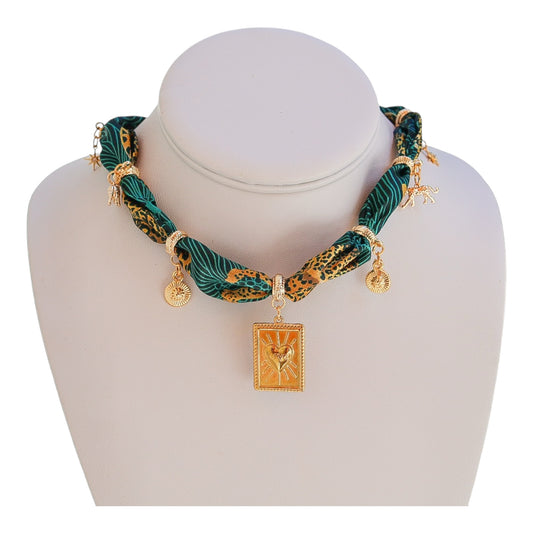 Dark Green Safari Neckwrap