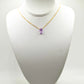 Purple Amethyst Drop Necklace