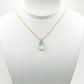 Green Amethyst Kite Pendant Necklace