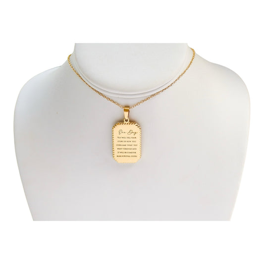 One Day Tag Necklace