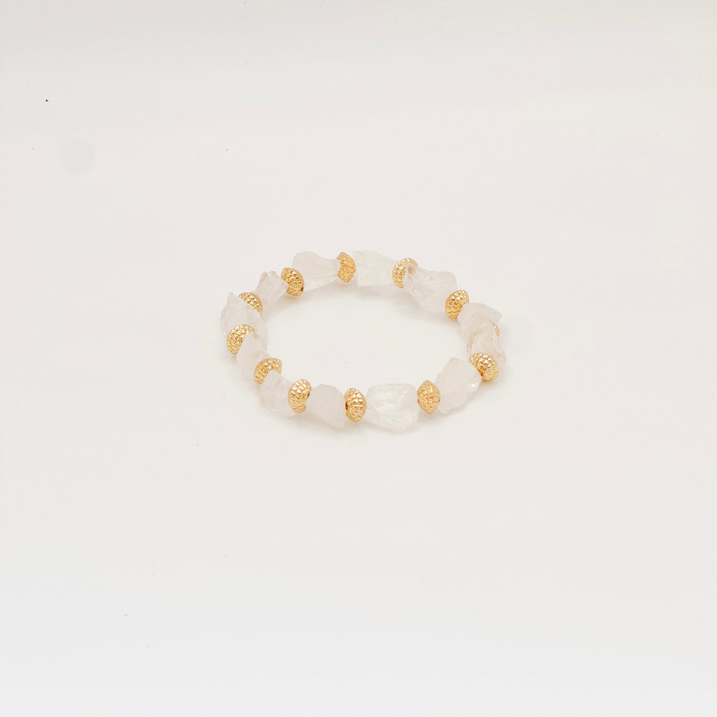 Rough Quartz Stretch Bracelet