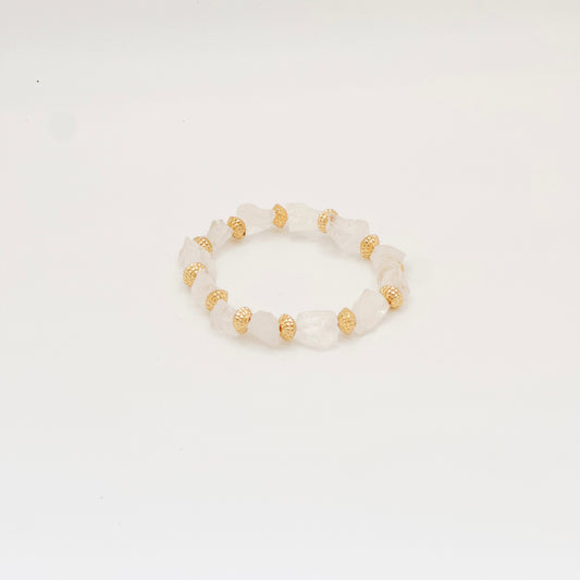 Rough Quartz Stretch Bracelet