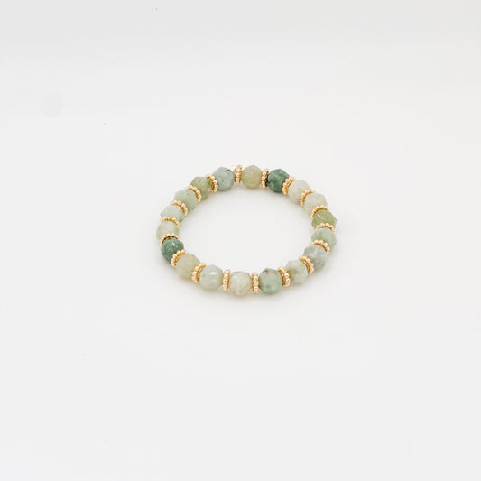 Faceted Jade Bracelet