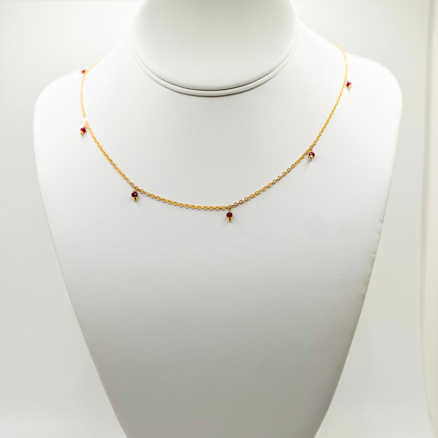 Ruby Drip Necklace