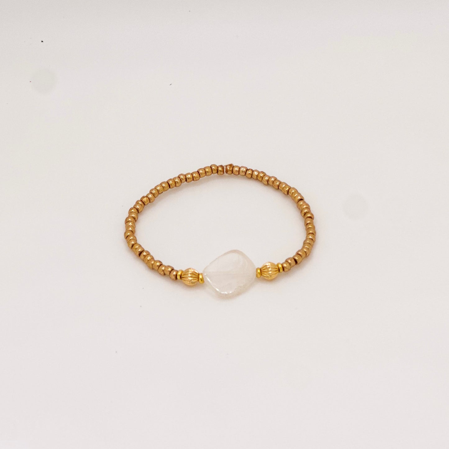 Gold Filled Moonstone Bracelet