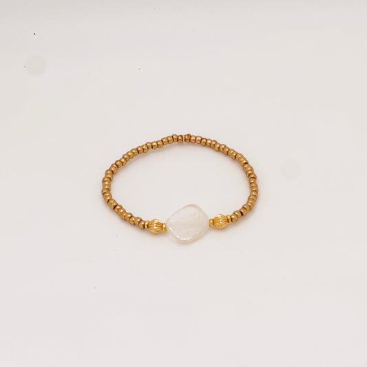 Gold Filled Moonstone Bracelet