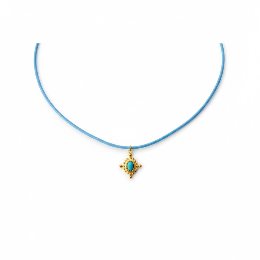 Blue Serenity Cord Necklace