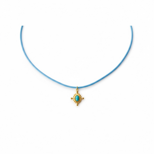 Blue Serenity Cord Necklace