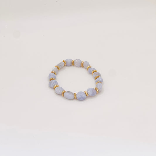 Blue Chalcedony Stretch Bracelet