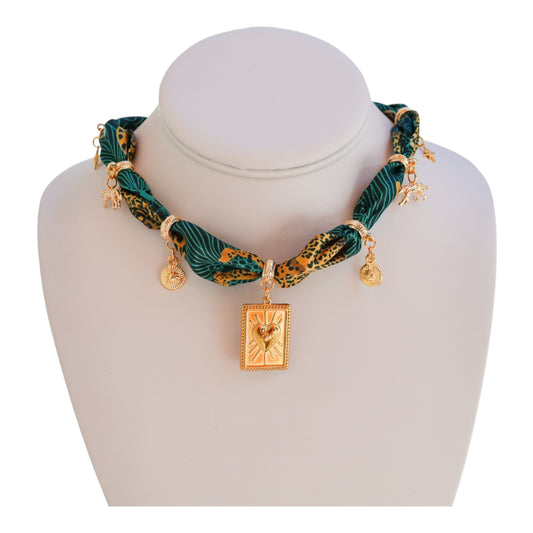 Dark Green Safari Neckwrap