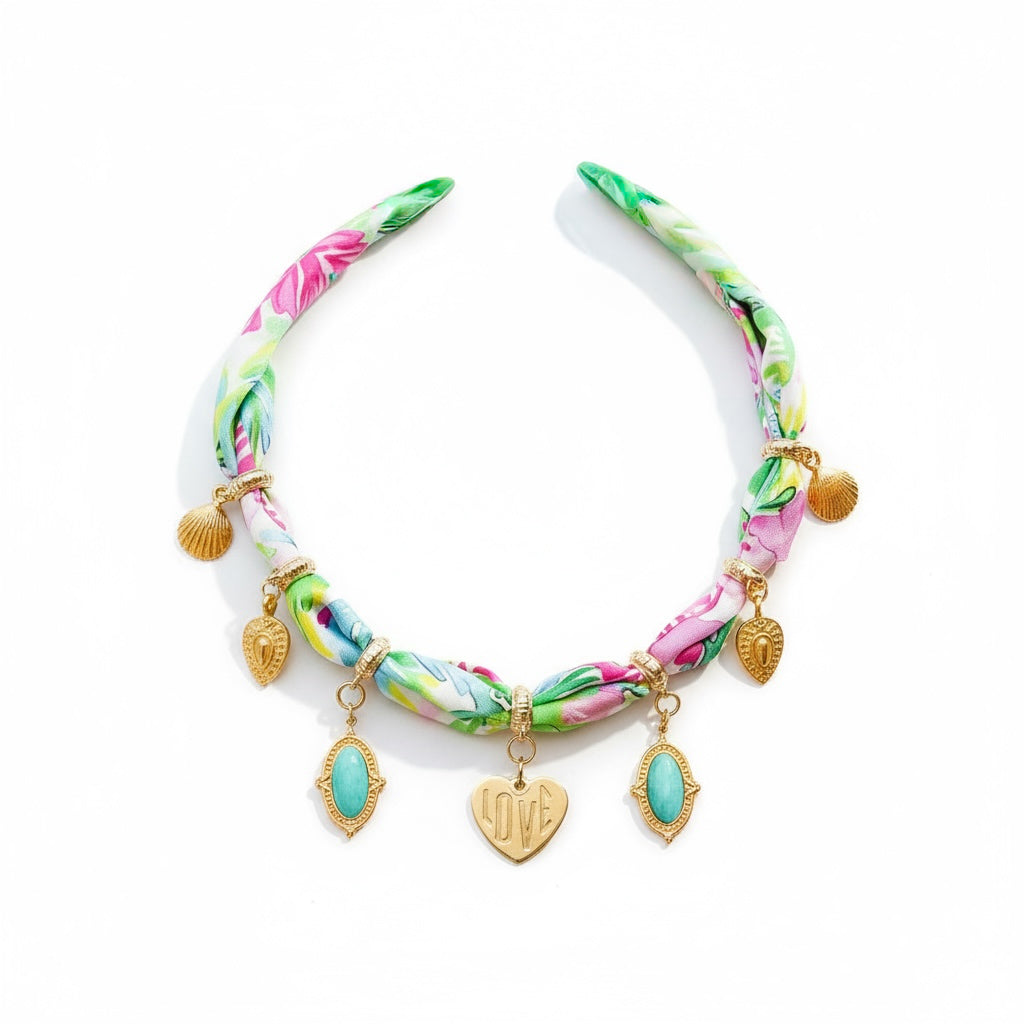 Island In Paradise Neck Wrap Necklace