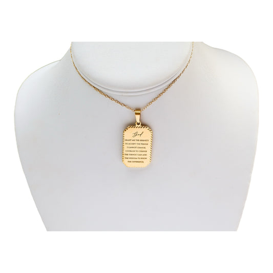 The Serenity Prayer Necklace