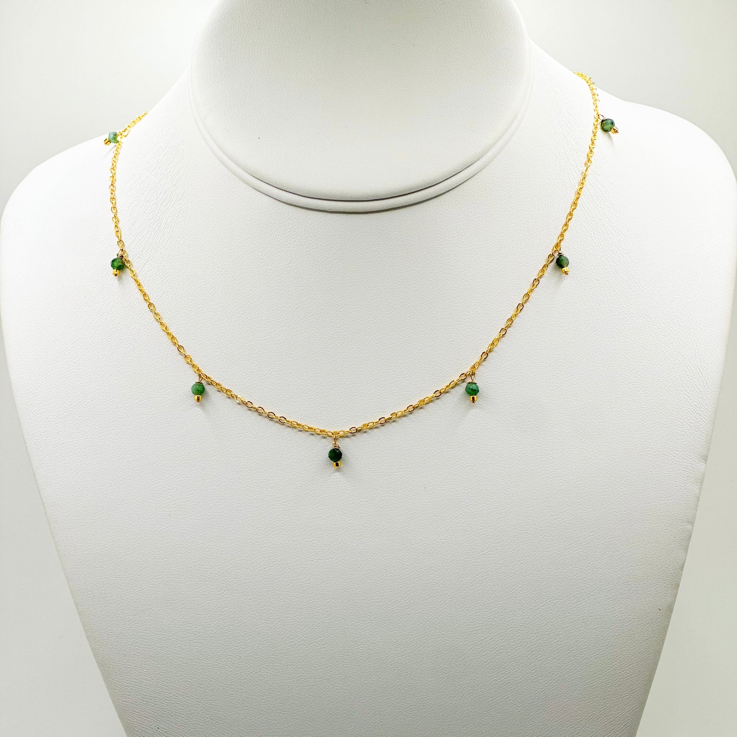 Emerald Drip Necklace