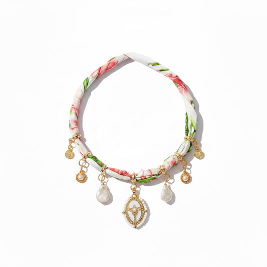 Bloom Silk Charm Necklace