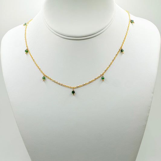 Emerald Drip Necklace