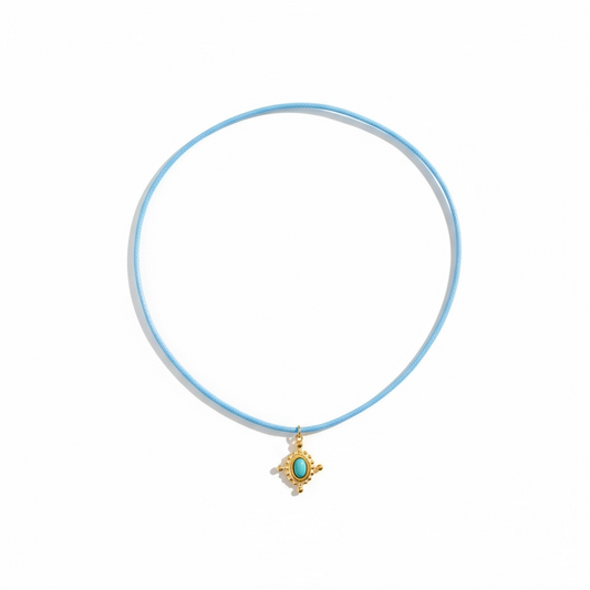 Blue Serenity Cord Necklace