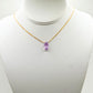 Purple Amethyst Drop Necklace