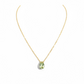 Green Amethyst Drop Necklace