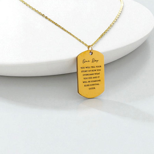 One Day Tag Necklace