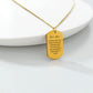 One Day Tag Necklace