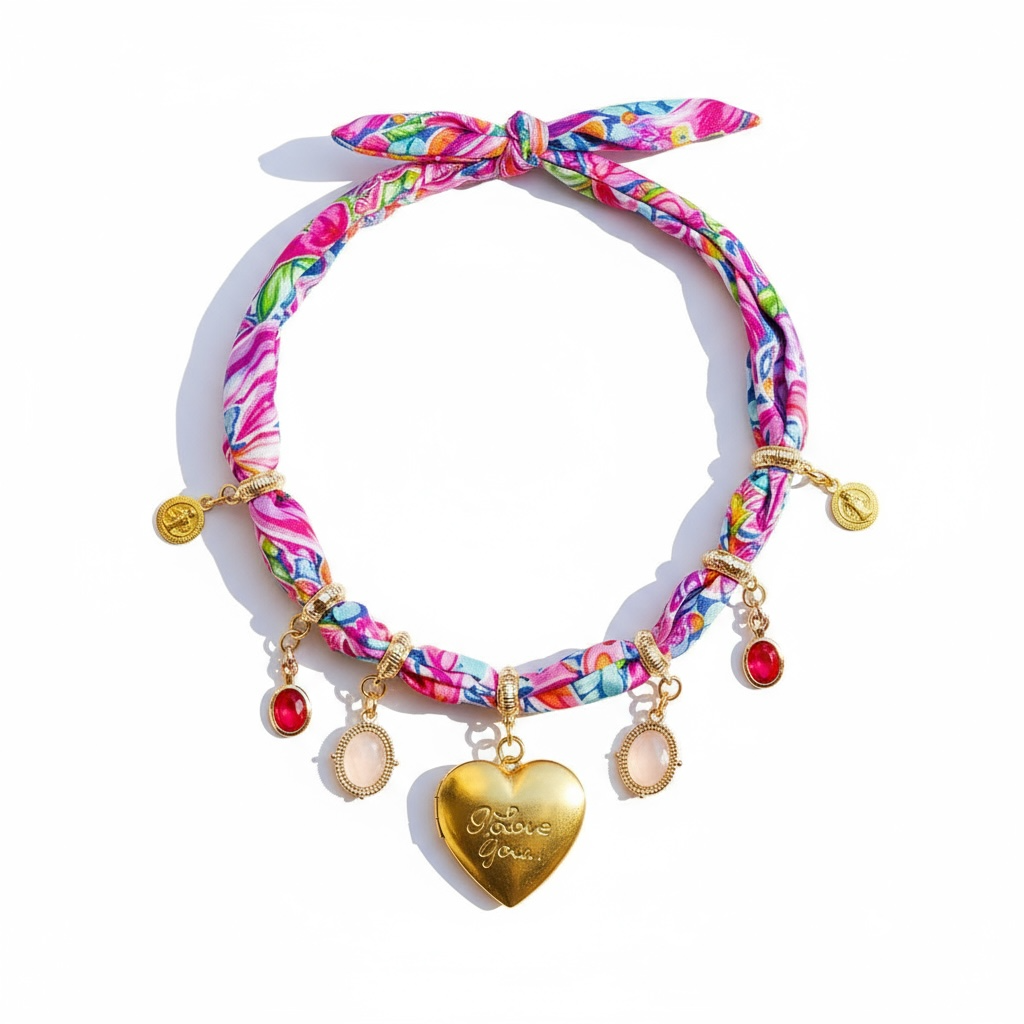 Hot Pink Delight Neck Wrap Necklace