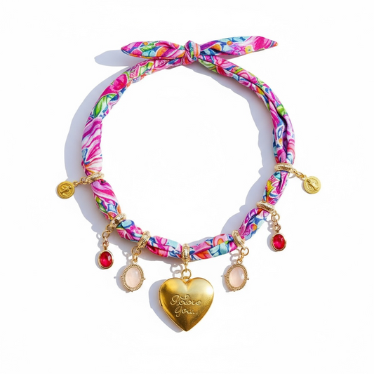 Hot Pink Delight Neck Wrap Necklace