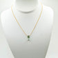 Green Amethyst Drop Necklace