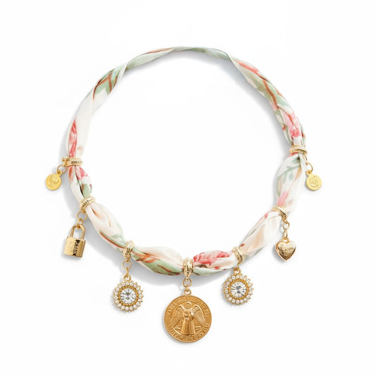 Guardian Angel Blush Neck Wrap Necklace