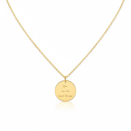 You Can Do Hard Things Necklace