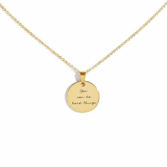 You Can Do Hard Things Necklace