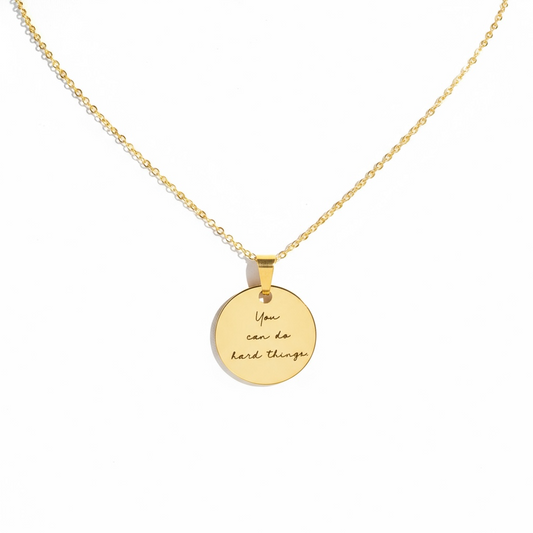 You Can Do Hard Things Necklace