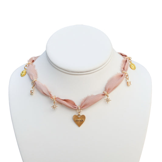 Enchanted Blush Neckwrap Necklace