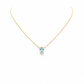 Blue Topaz Drop Necklace