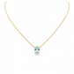 Blue Topaz Drop Necklace