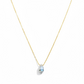 Blue opal Teardrop Necklace