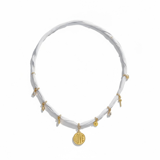 Lavender Love Bandana Necklace