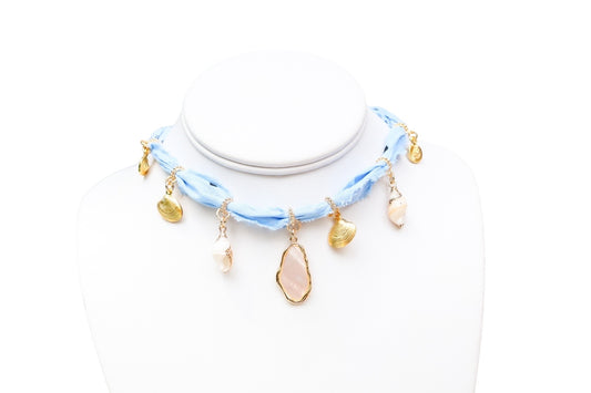 Pearl Of The Ocean Bandana Necklace