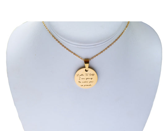 Note To Self Necklace