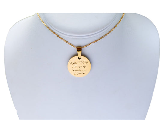 Note To Self Necklace