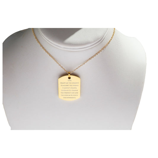 The Serenity Prayer Necklace